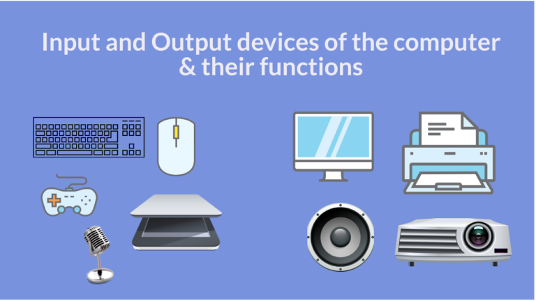 output devices of computer and their functions
