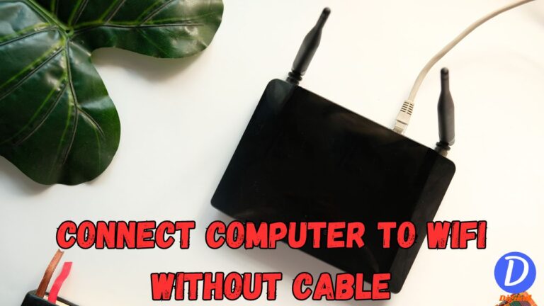 how to connect computer to wifi without cable